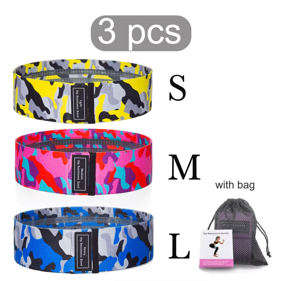 1/2/3PCS Elastic Rubber Bands Set for Women Men Fitness Gym Home Resistance Booties Band Hip Circle Expander Workout