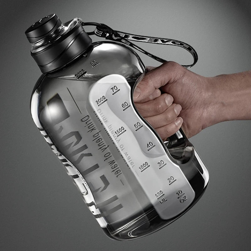 Botellas de agua aisladas de 2,7/1,7 L, gimnasio, viajes, senderismo, Camping, para hombres y mujeres, botella de Fitness