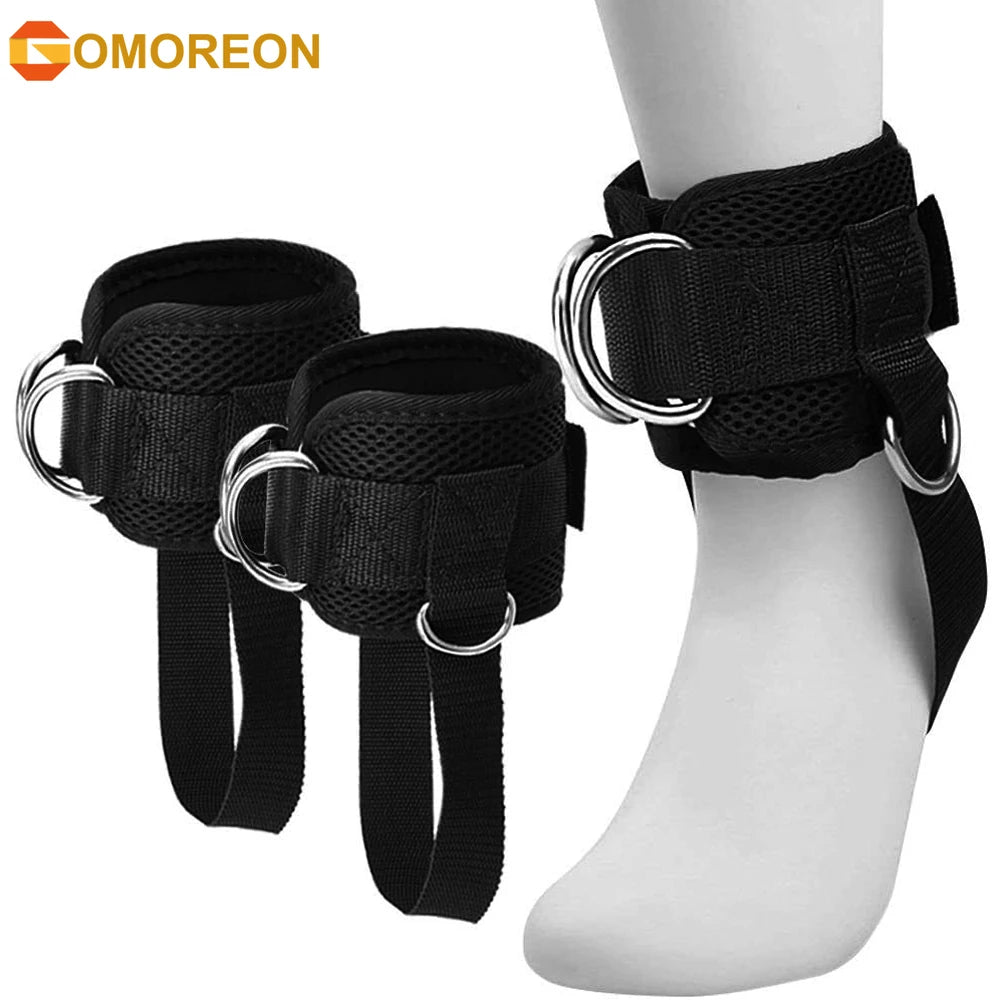 Tobilleras para polea con distintos agarres frontal, lateral y trasero para entrenamiento en todos los ángulos, especial para glúteos