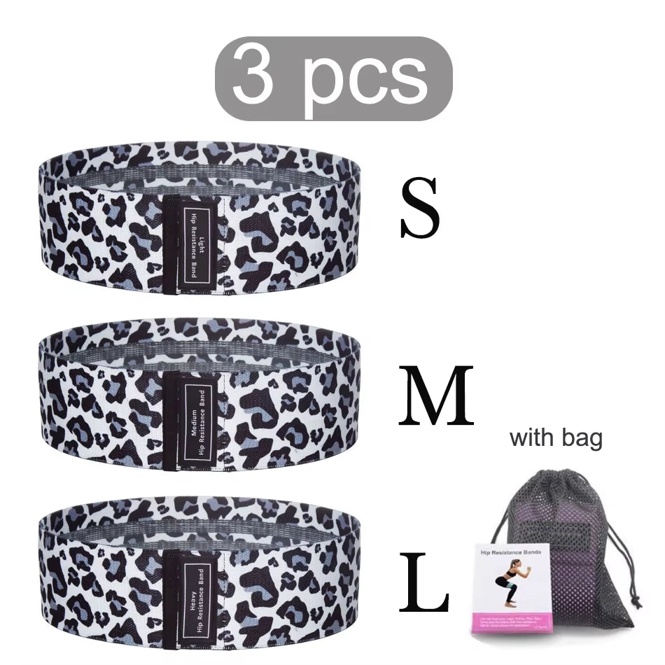 1/2/3PCS Elastic Rubber Bands Set for Women Men Fitness Gym Home Resistance Booties Band Hip Circle Expander Workout