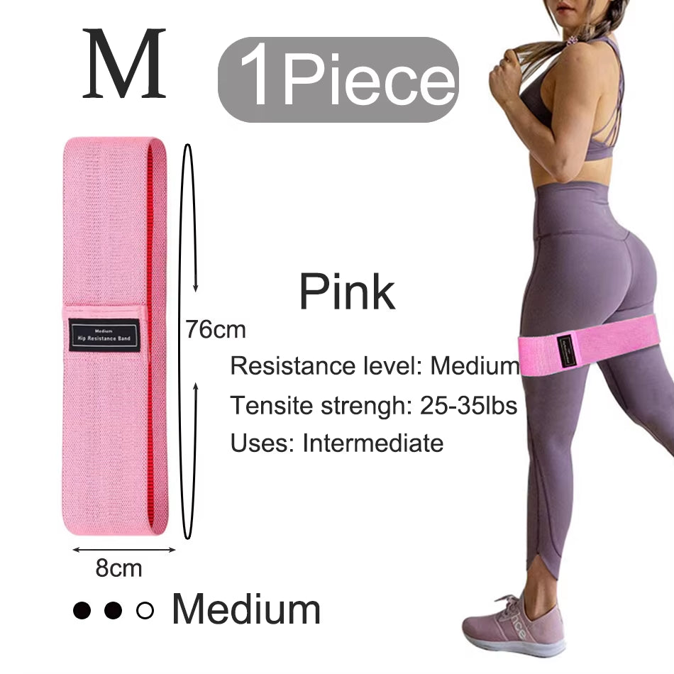 1/2/3PCS Elastic Rubber Bands Set for Women Men Fitness Gym Home Resistance Booties Band Hip Circle Expander Workout