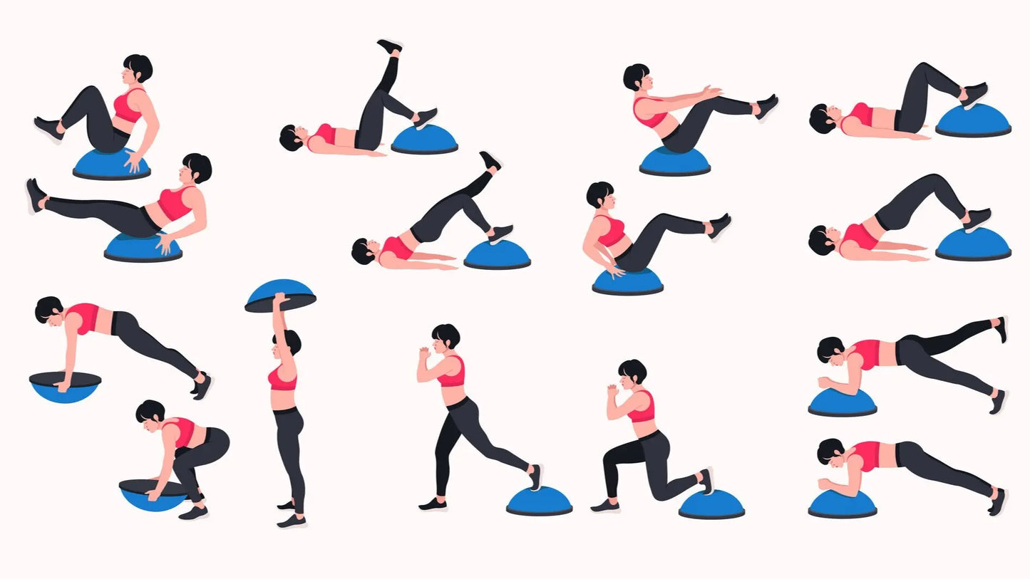 Bosu Balance, para entrenamientos funcionales, yoga, pilates