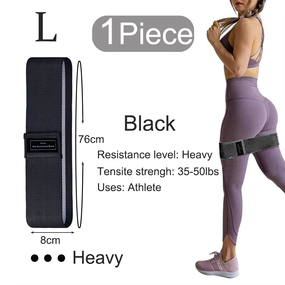 1/2/3PCS Elastic Rubber Bands Set for Women Men Fitness Gym Home Resistance Booties Band Hip Circle Expander Workout