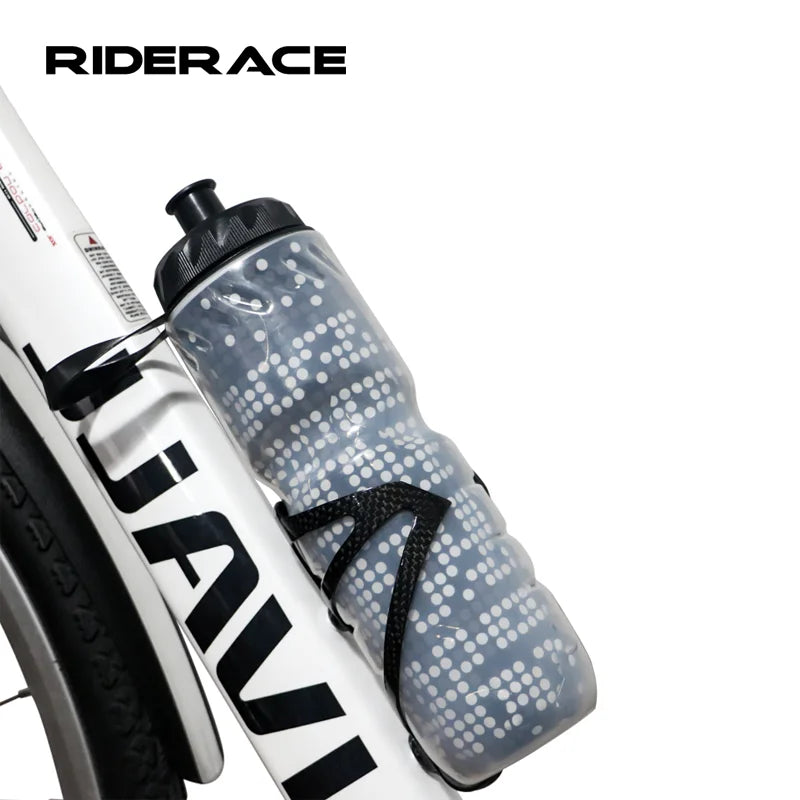 Botella de agua termica para deportes, bicicleta y bici de montaña, doble capa mantiene frio y calor