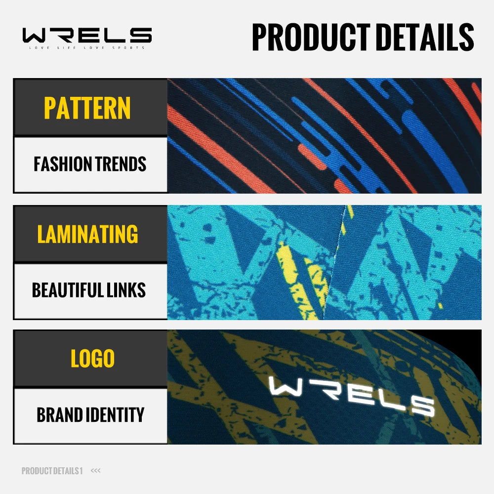 WRELS Sports Headband Wicks Moisture Elastic Sweatband Headbands for Running Cycling Football Yoga Workout Stretchy Hairband