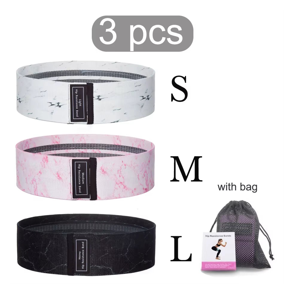 1/2/3PCS Elastic Rubber Bands Set for Women Men Fitness Gym Home Resistance Booties Band Hip Circle Expander Workout